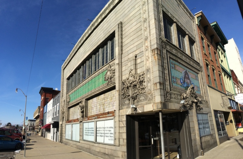 The Sullivan designed bank building in downtown Newark. Photo courtesy of Sarah Marsom.