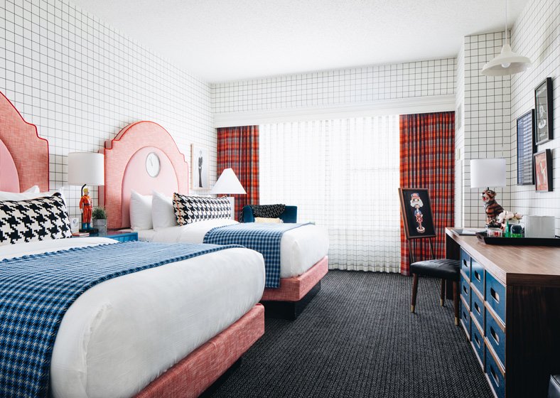 Room at the Graduate Hotel in Cincinnati, Ohio